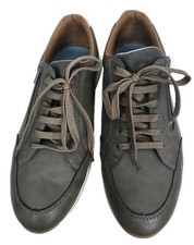 Rieker Shoes Mens Comfort Casual Lace Up Side Zip Size UK8 EU42 Olive Green