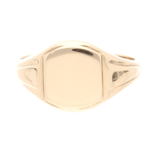 9carat yellow gold signet ring - 9carat,