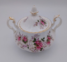 Royal Albert Lavender Rose Lidded Sugar Bowl Bone China England VGC RARE