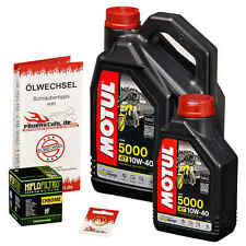 Suzuki VS 1400 Intruder, 87-03, VX51L, Motul 10w40 Oil, HiFlo Chrome Oil Filter Kit