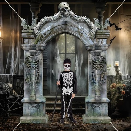 Halloween skeleton tombstone - skeleton,
