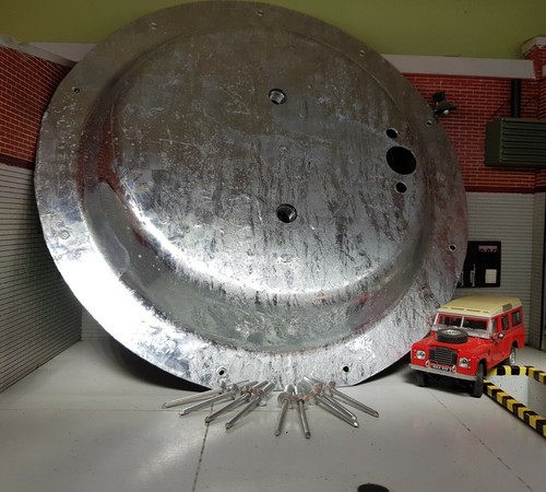 Galvanised bonnet spare - galvanised, wheel