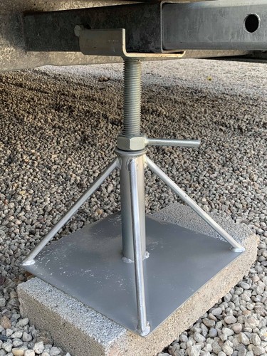 Axle stands for static caravan - axle,