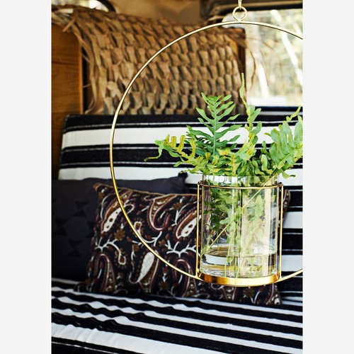 Hanging hurricane vase iron - hurricane, in