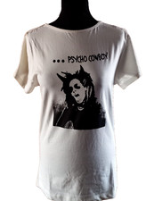 Psycho Cowboy Devil Off White Long S/S T-Shirt    M  UK 10  100% Cotton  BNWT