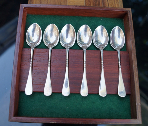 Cased set sterling silver - set,