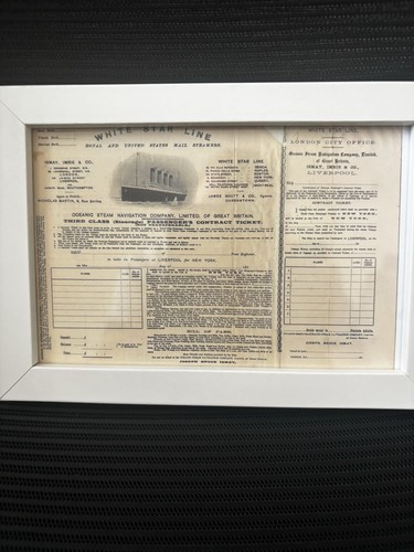 Titanic white star line - titanic,