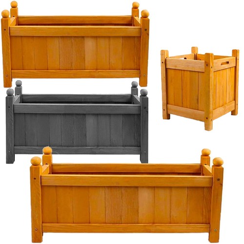Large wooden garden - wooden, planter