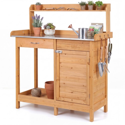 Garden potting bench table - bench,