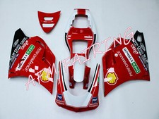 Red Black White ABS Injection Bodywork Fairing Kit for Ducati 748 996 1996-2002