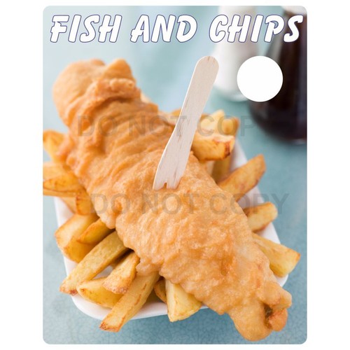 Fish and chip shop vinyl - fish,