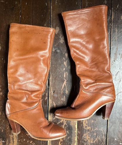 Vtg 70s leather frye - vtg,