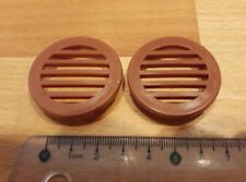 2 Ventilation Grilles Plastic – Diameter approx. 4 cm – Vintage Caravan e.g. Tabbert