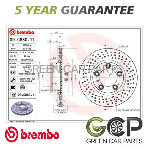Brembo front brake disc - brembo, fits