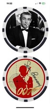 (8) EIGHT  JAMES BOND - 007 - POKER CHIPS SET - ***SIGNED***