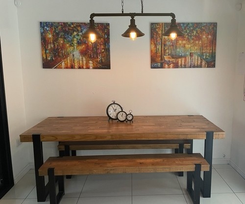 Industrial wood metal - industrial, dining