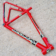 Kona Nunu Mountain bike frame Butted 7005 Aluminium red retro bicycle