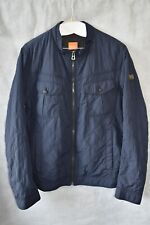 Boss Orange Navy Blue Quilt Stitched Jacket UK 50