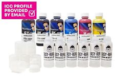 100ml Inktec Sublimation Ink Set + Easy Refill Bottles Epson ET-8550 Inc ICC