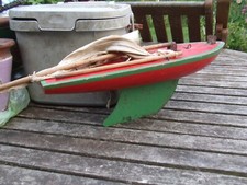 VINTAGE WOODEN POND YACHT "
