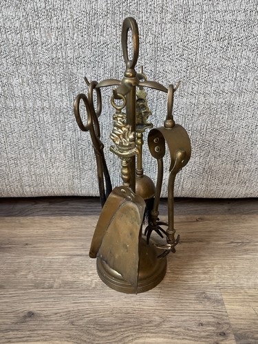 Vintage brass fireside - vintage,