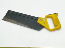VINTAGE SANDVIK TENON SAW 10" YELLOW HANDLE WOODWORKING