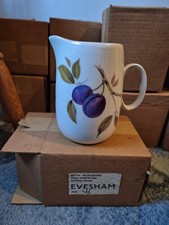 Royal Worcester Evesham Gold Rimmed Jug