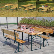 Wooden Folding Beer Table AND