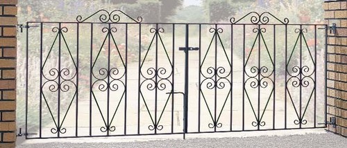 Wrought iron driveway gates