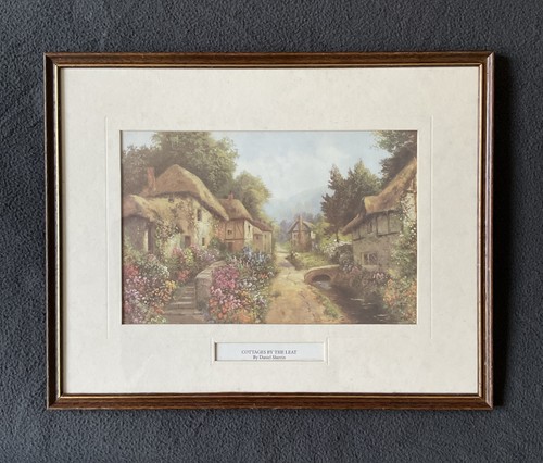 Framed print cottages - framed,