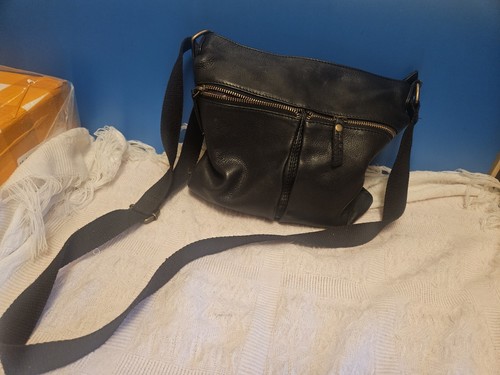 Fat face black leather - fat,