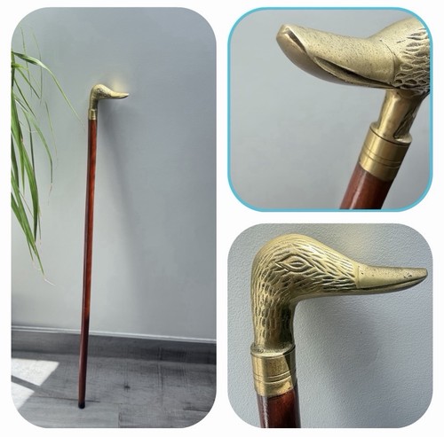 Vintage brass duck head - brass,