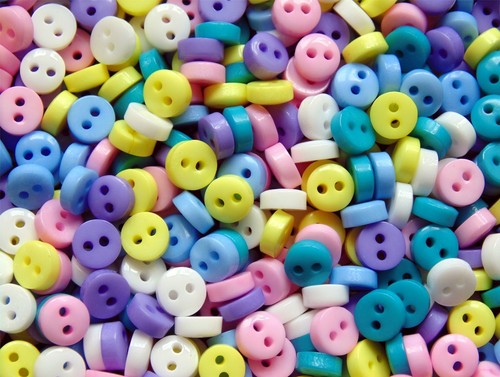6mm mini buttons - x, tiny