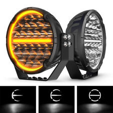 7"/9" Black Cibie Oscar Spotlight Spotlamp Driving Beam Stainless Steel Halo DRL