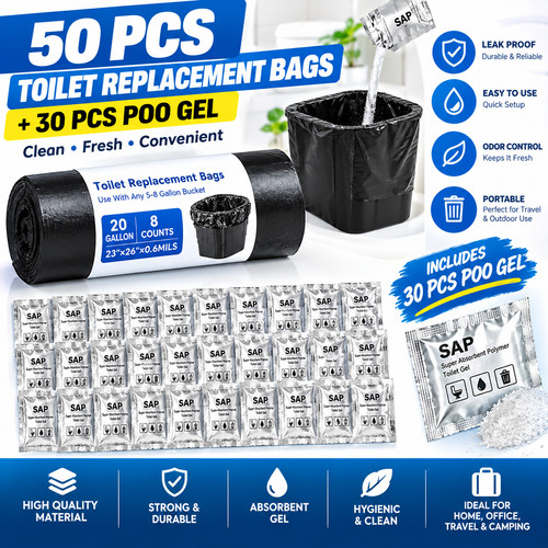 Toilet gel pouches waste - toilet, 20