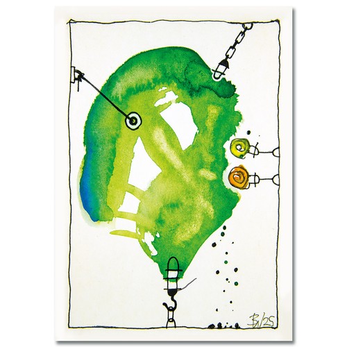 Original postcard print