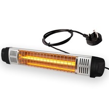 Wall-Mounted Electric Patio Heater 1800W Carbon Infrared Outdoor IP65 Waterproof