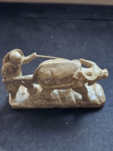 Hand carved vintage soapstone - hand,