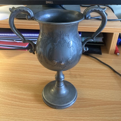 Antique pewter trophy love - antique,