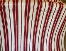 Vintage 1988 Laura Ashley Cotton Chintz Stripe Fabric Material 48” X 1 m Length