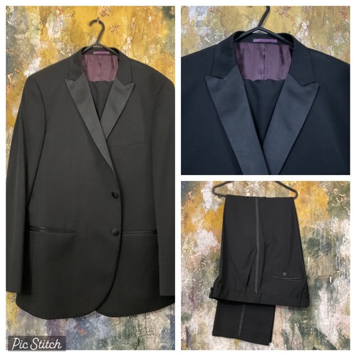 Mens suit black - suit, tuxedo