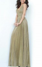 Jovani Pleated Glitter Dress