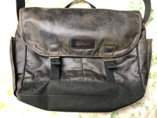 BARBOUR ESSENTIAL WAX LAPTOP MESSENGER SHOULDER BAG satchel re-waxed VGC+