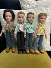 Bratz Boys 2002 & 2003 Great Condition With Belts & Bracelet Boots & Clothes X 4