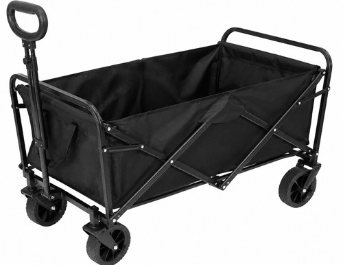 Black foldable garden cart - garden,