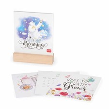 Wooden Block Desk Calendar