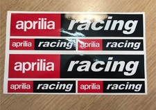 6x Aprilia racing stickers