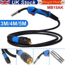 MB-15AK MIG MAG Gun Torches Complete CO2 Euro Connector Welding Torch Parts UK