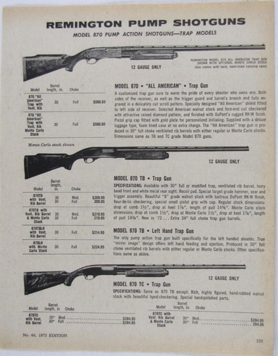 Vintage 1975 remington - 1975, 870