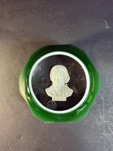 Baccarat faceted green double - faceted,
